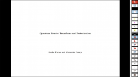 thumbnail of medium Quanten Fourier Transformation und Faktorisierung